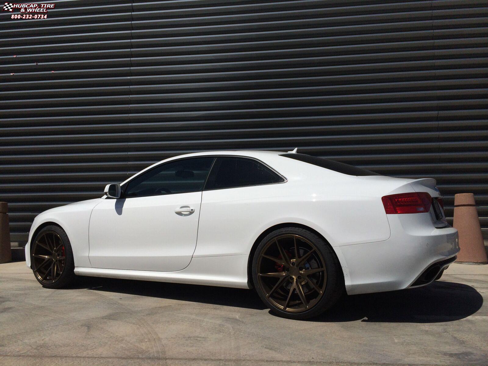 vehicle gallery/audi rs5 niche misano m117 20x105  Gloss Bronze wheels and rims